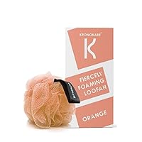 Yellow Silver Loofah - Kronokare - Fiercely Foaming (Reusable. Eco-Friendly, Exfoliates) - Orange