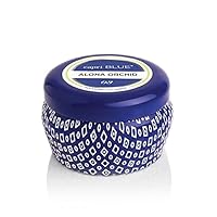 Aloha Orchid Scented Candle - Blue Mini Tin Jar Candle - Luxury Aromatherapy Candle with Soy Wax Blend (3 oz)