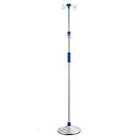 Infusion Stand with 4 Hooks,Stainless Steel Height Adjustable Drip Stand,Portable Clinic Home Use Mobile Drip Vehicles