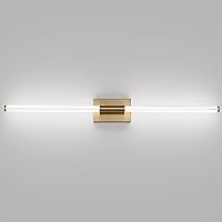 40 inch Modern Brass LED Vanity Light Bathroom Light Fixtures Over Mirror Modern Wall Bar Light Wall Sconce Vanity Lighting 5500K 32W for Bathroom, Bedroom, Hallway, Kitchen
