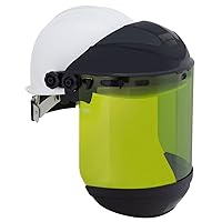 Full Face Shield Mask with Hard Hat - Arc Flash Rated Protective Mask for Work, for Grinding - ANSI Z87.1