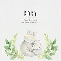 Rory Year One and the best Memories: Baby Book I Babyshower or Babyparty Gift I Keepsake I Memory Journal with prompts I Pregnancy Gift I Newborn Notebook I For the parents of Rory