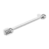 304 Stainless Steel Dipper Server Coffee Stirring Rod For Syrup Jar Containers Drink Shaker