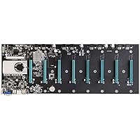 BTC-S37 Mining Motherboard CPU Set 8 Video Card Slot Support DDR3 Memory Integrated VGA Low Power Consumption (65mm Interval)