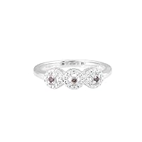 Natural Champaign Diamond Designer Ring In 925 Sterling Silver, 925 Stamp Jewelry, Dainty Gift For Women and Girls