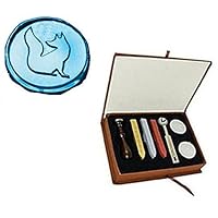 Fox Wax Seal Stamp Sealing Wax Sticks Melting Spoon Candle Gift Box Set Christmas Card Gift Wrapping Package Sealing Wax Stamp Mail Envelope Wedding Invitation Sealing Wax Seal Stamp Animal Set