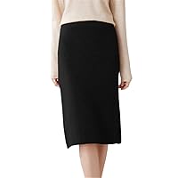 100% Cashmere Half Skirt Women's Color Knitted Short Slim Wrap Hip Cashmere Skirt