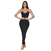 Summer Dresses For Women 2022 Solid Backless Bodycon Dress Maxi Dress For Women