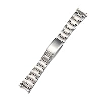 316L Stainless Steel 20MM Curved End Oyster Watch Band Bracelet Strap Fit For RLX Sub Invicta Dive Watch