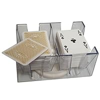 6 Deck Revolving Rotating Canasta Playing Card Tray
