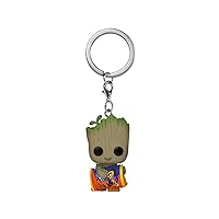 Funko Pop! Keychain: Marvel - I Am Groot, Groot with Cheese Puffs