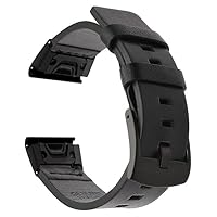 20 22 26MM Leather Smart Watch Band Quick Fit For Garmin Fenix 7 7X 7S 5S 5 5X Plus 6S 6 6X Pro Smartwatch Watchband Bracelet