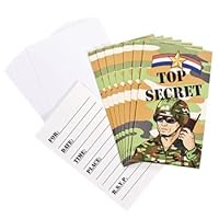 Camouflage Army Invitations - Memorial Day & Party Tableware