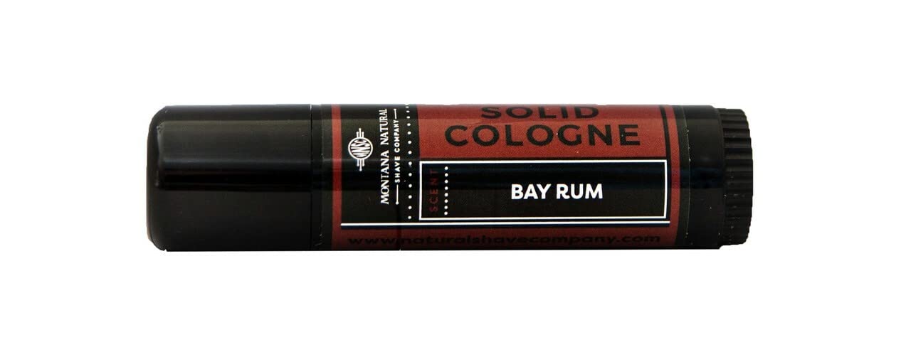 MNSC Bay Rum Naturally Better Solid Cologne - Handcrafted in USA, Travel-Friendly, Cruelty Free, Hypoallergenic, All-Natural, Plant-Derived