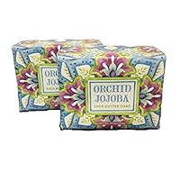 Set of Two 10.5 oz Shea Butter Soap Bars (Orchid Jojoba)