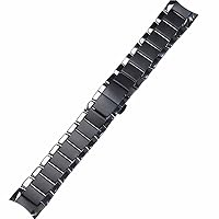 SKM 22mm 24mm Black Smooth Frosted Ceramic Strap For Armani Watch Ar1451ar1452ar1475ar1474 Watch Strap Wristband Bracelet band