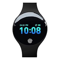 Smart Watch Blood Pressure Heart Rate Touch Screen Activity Fitness Tracker with Sleep Monitor Waterproof Smartwatch Sport Bracelet Pedometer Step Calories for Men Women (Color : Black)