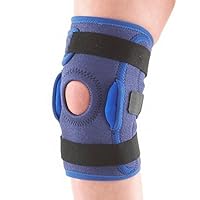 Neo-G Knee Brace for Kids, Hinged Open Patella - Side Hinges Support For ACL, Juvenile Arthritis Relief, Joint Pain, Meniscus Pain - Adjustable Compression - Class 1 Medical Device - One Size - Blue