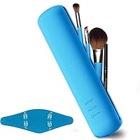 Silicone Makeup Brush Holder 1pcs Blue