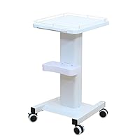 Recycling Vehicles,Desktop Beauty Instrument Equipment Cart with Silent Brakes Wheel, Mobile Salon Spa Service Trolley with Tray, up to 50Kg,Collecting Vehicles