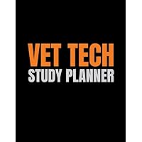 Vet Tech Study Planner: Student Class Course Organizer For Veterinary Technician College Majors - Classroom & Remote eLearning Study Aid