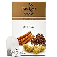 Kericho Gold Indian Spice Tea - Masala Chai Tea - Herbal Spice Blend - Cinnamon, Ginger, Cloves - Tasty Flavors - Health Benefits - Meets Fair Trade Standards - Perfect Tea for Everyday - 20 Tea Bags
