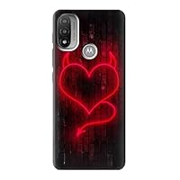 R3682 Devil Heart Case Cover for Motorola Moto E20,E30,E40