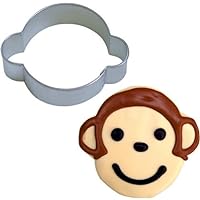 Foose Store Store Monkey Face Cookie Cutter 3.25 Inch –Tin Plated Steel Cookie Cutters