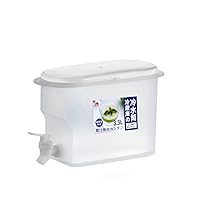 WYSRJ Cold Kettle with Faucet in Refrigerator, Drink Dispenser for Fridge, Plastic Water Jugs Fruit Teapot Lemonade Bucket Drink Container for Fridge, 3.5L/1 Gallon 1