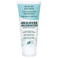 Akilwinter Protective Cold Weather Cream for Face, Hands & Feet: Prevents Chilblains, Frostbites, and Cracks, Soothes Itchy Dry Skin, Suitable for Skin & Family Use (3.4 Fl Oz)
