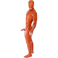 Latex Rubber Catsuit Neckline Latex Tights Body Shaping Full Set Of Sexy Men's Tights Condom Jumpsuit