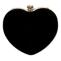 Mily Heart Shape Clutch Bag Messenger Shoulder Handbag Tote Evening Bag Purse