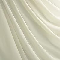 Texco Inc Polyester Interlock Lining 2 Way Stretch/Decoration, Apparel, Home/DIY Fabric, Cream 164 1 Yard