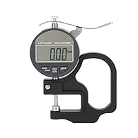 Digital Thickness Gauge for Paper Leather Cloth Wire Measuring Tool 0-12.7mm Measuring Range 0.01mm Accuracy