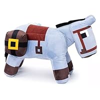 Minecraft Legends Horse 14 inch Pillow Buddy Basic Plush Character Soft Dolls, Video Game-Inspired Collectible Toy Gifts for Kids & Fans Ages 3 Years Old & Up