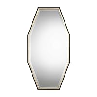 Espresso Gold Tall Octagon Wall Mirror | 46