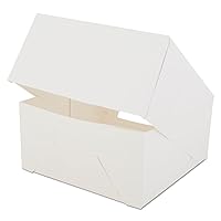 Southern Champion Tray 24053 Paperboard White Window Bakery Box, 8