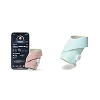 Owlet Dream Sock® - FDA-Cleared Smart Baby Monitor - Track Live Pulse (Heart) Rate, Oxygen in Infants - Receive Notifications - Dusty Rose & Dream Sock Extension Pack