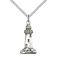 Jewels Obsession Lighthouse Pendant | Sterling Silver Lighthouse Pendant - 18