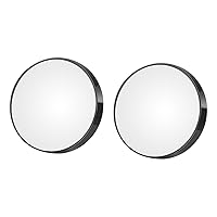 2pcs 10x Magnifying Glass Mirror Pocket Mirror Magnifying Bulk Items Purses Round Mirror Small Mirror for Purse Hand Held Mirrors Vanity Mirror Mini Mirror Pores Travel