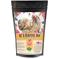 Dried Mealworm and Herb Treat for Backyard Chickens, Non-GMO, USA Raised, Healthy Backyard Chicken Feed and Supplies, BEE A Beautiful Hen 4 Pounds (4 pounds (64 oz)