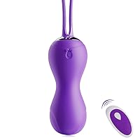 Vibrating Egg Ball with 10 Vibration Modes, Remote Control Vibrator for Vagina Stimulation and Anal Pleasure, Mini Vibrators Sex Toy for Public Sex