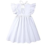 FKKFYY Casual Summer Girls Dresses for 2-7 Years