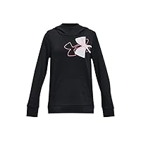 Girls Fleece Logo Hoodie Sweatshirt Black (as1, alpha, l, x_l, regular)