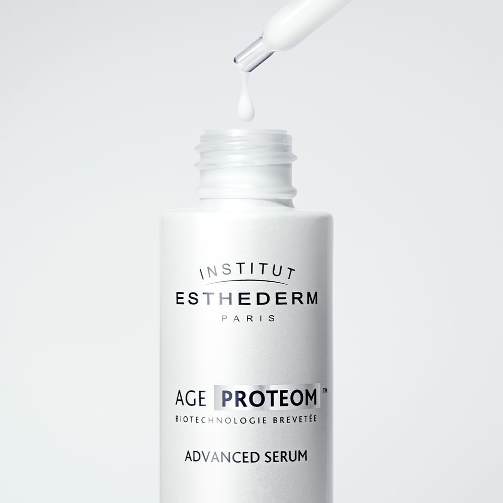 Institut Esthederm - Age Proteom Advanced Serum, Longevity Serum, Face Serum - Wrinkles, Firmness, Evenness, Radiance, Density. 30mL 1 FL.OZ