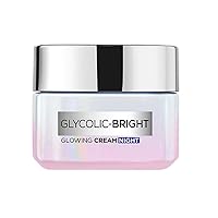 Glycolic Bright Glowing Night Cream, 15ml |Overnight Brightening Cream with Glycolic Acid that Visbily Minimizes Spots & Reveals Glowing skin