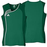adidas Sleeveless Tight Fit Jersey - Women's ( sz. XL, Forest/White/Ice Grey )