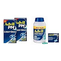 Advil Day/Night Bundle Pack- Advil PM 2x80ct Liquid-Gels and Advil 200ct Liquid- Gels