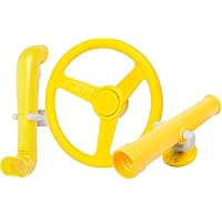 Swing Set Stuff Periscope Telescope and Steering Wheel Kit SSS Logo Sticker Swing Set Attachment, Yellow