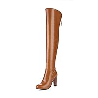 Women's high Boots Sexy high Heels Over The Knee Boots Autumn and Winter Boots Women's Shoes Autumn and Winter Wedding Shoes Nightclub Pole Dancing Yellow red Plus Size Over The Knee Boots